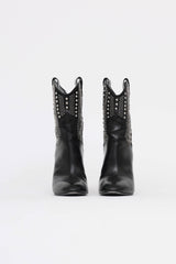 Saint Laurent Studded Heeled Cowboy Boot