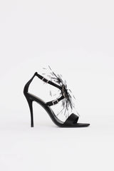 Roger Vivier Feather Strass Heel Sandal