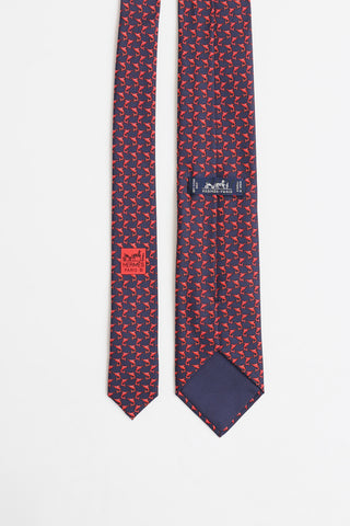 Hermès Silk Twillbi Tie