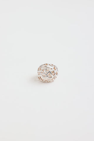 Hermès Sterling Silver Chain d'ancre Enchainee Ring