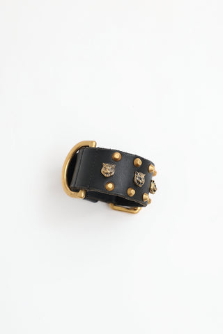 Gucci Leather Studded Bracelet
