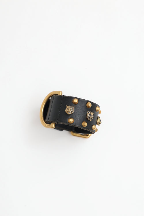 Gucci Leather Studded Bracelet
