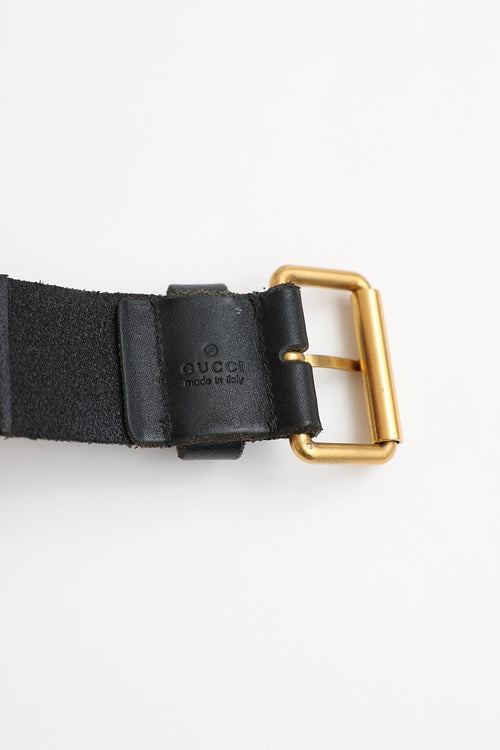 Gucci Leather Studded Bracelet
