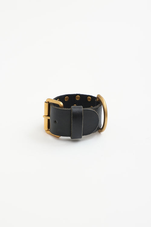 Gucci Leather Studded Bracelet
