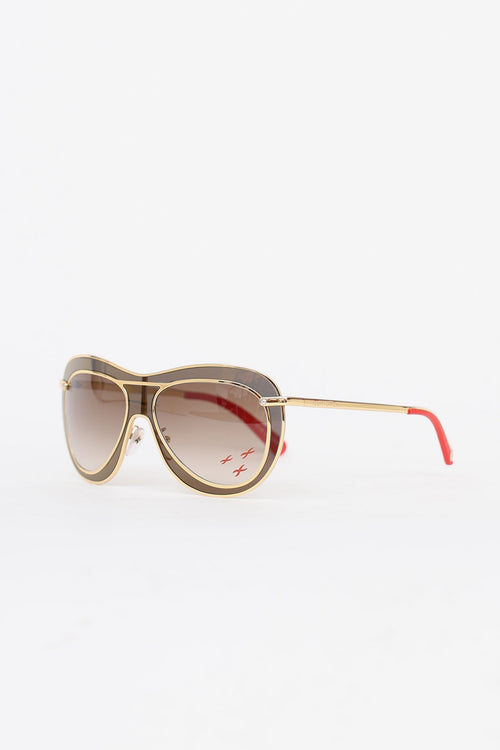 Louis Vuitton ZO905U 9OU Aviator Sunglasses