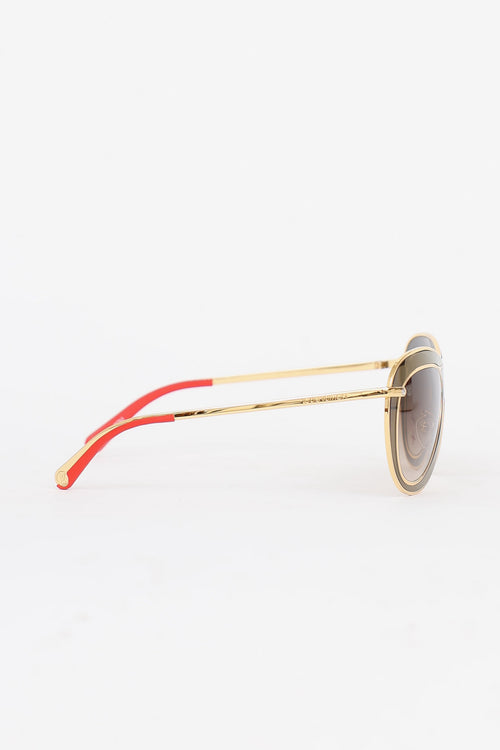 Louis Vuitton ZO905U 9OU Aviator Sunglasses