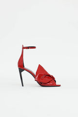 Saint Laurent Patent Freja Heeled Sandal