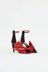 Saint Laurent Patent Freja Heeled Sandal
