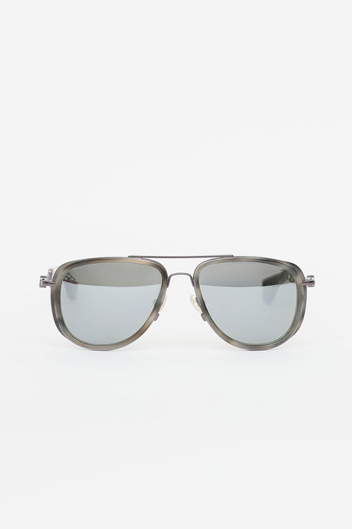 Moncler MC50502 Aviator Sunglasses