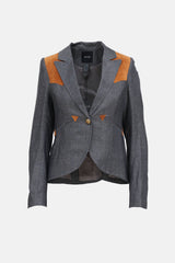 Smythe Suede Panel Blazer