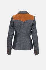 Smythe Suede Panel Blazer