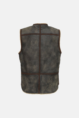 Ralph Lauren Shearling Mouton Vest