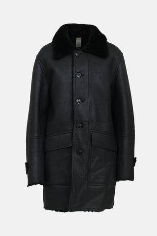 Coach Reversible Shearling Coat