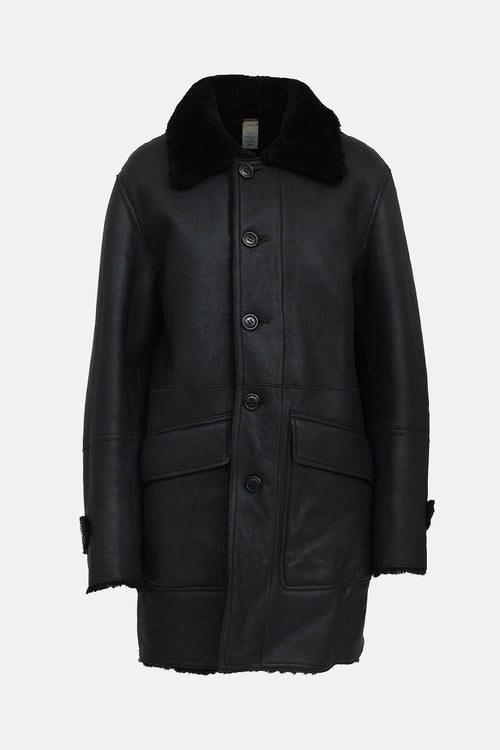 Coach Reversible Shearling Coat