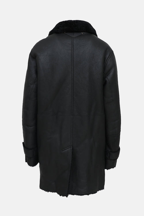 Coach Reversible Shearling Coat