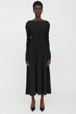 Pleated Maxi Dress