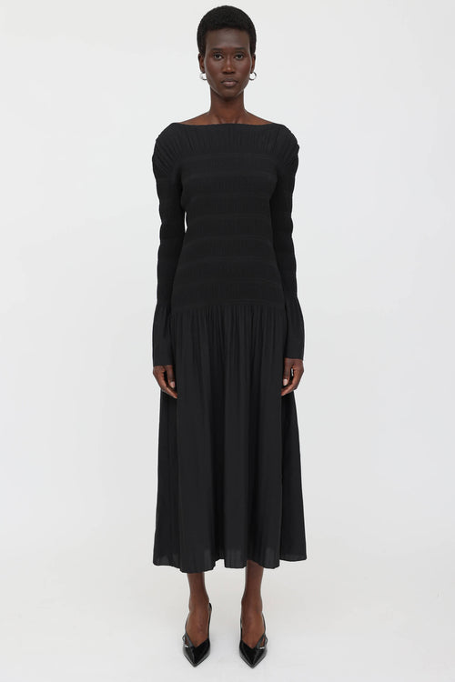 Pleated Maxi Dress