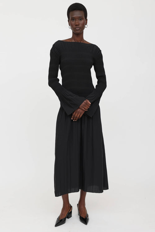 Pleated Maxi Dress