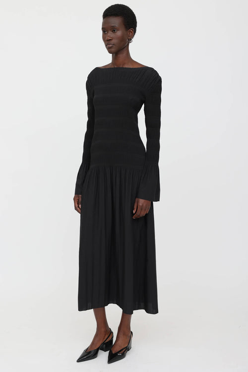 Pleated Maxi Dress