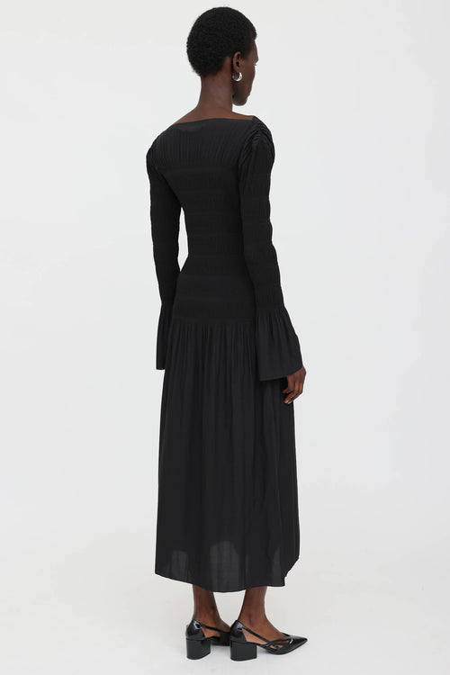 Pleated Maxi Dress