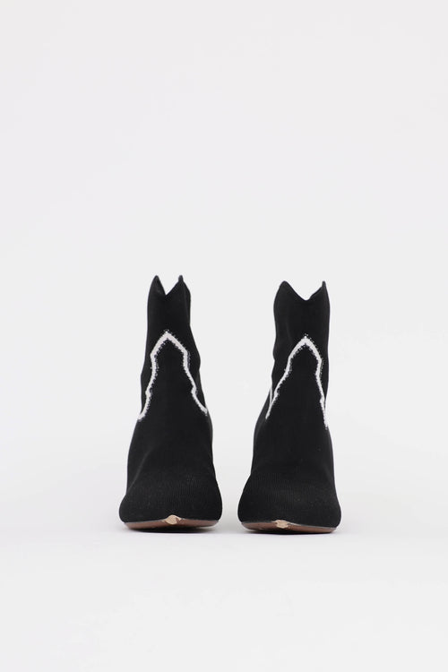 Dior Western Sock Ankle Boot