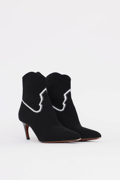 Dior Western Sock Ankle Boot