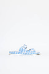 Chanel Stripe CC Dad Slide