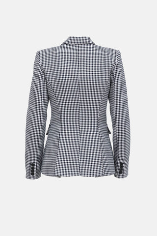Smythe Gingham Wool Blend Blazer