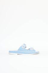 Chanel Stripe CC Dad Slide