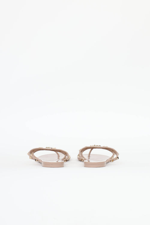 Valentino Rubber Rockstud Sandal