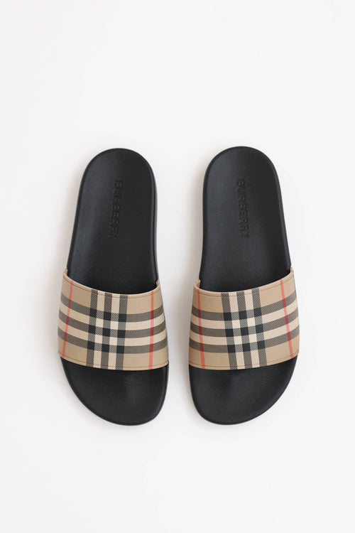 Burberry Archive Check Slide