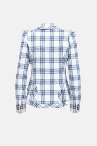 Smythe Plaid Dutchess Blazer