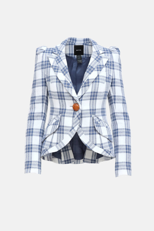 Smythe Plaid Dutchess Blazer