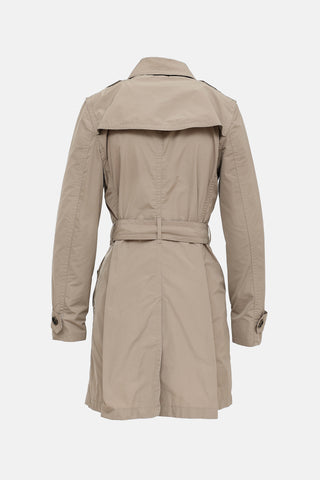 Burberry Brit Double Breasted Trench Coat
