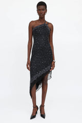 VSP Archive Beaded Asymmetrical Dress