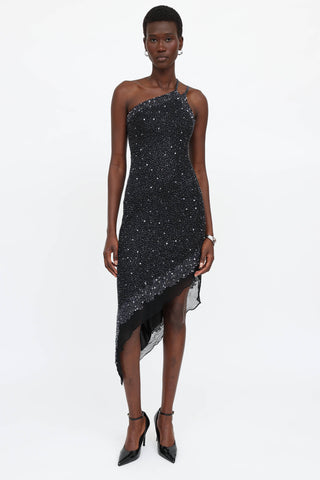 VSP Archive Beaded Asymmetrical Dress