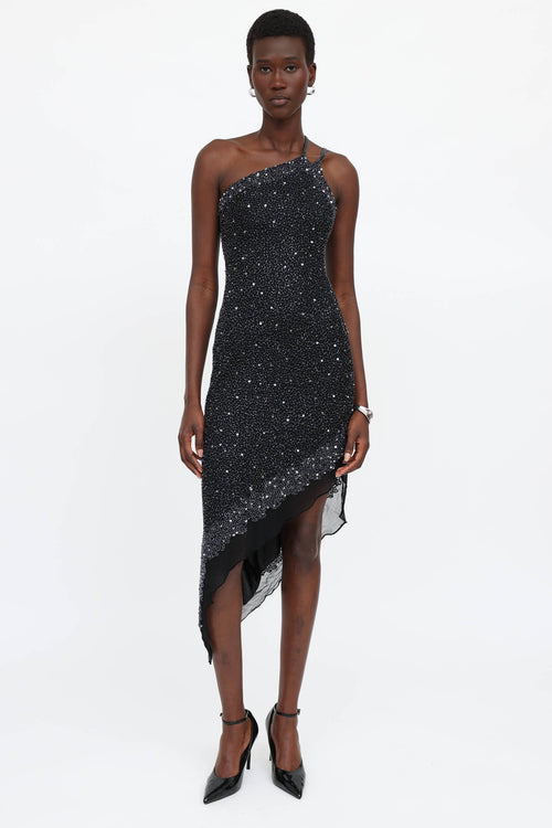 VSP Archive Beaded Asymmetrical Dress