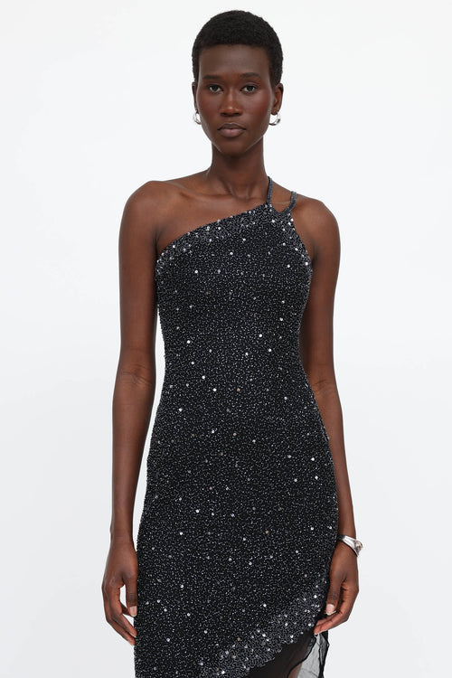 VSP Archive Beaded Asymmetrical Dress