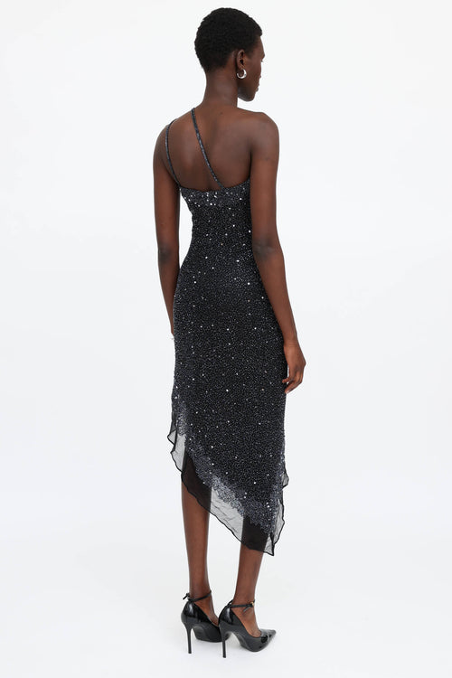 VSP Archive Beaded Asymmetrical Dress