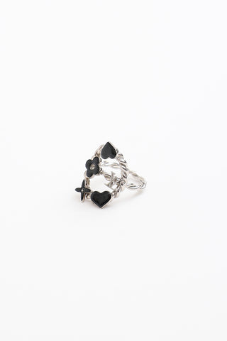 Louis Vuitton Enamel Sweet Monogram Ring