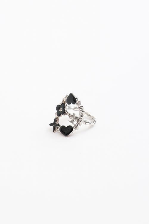 Louis Vuitton Enamel Sweet Monogram Ring