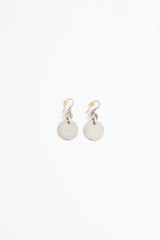 Gucci Sterling Silver Logo Coin Earrings