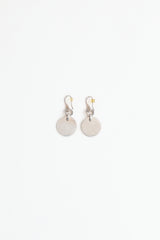 Gucci Sterling Silver Logo Coin Earrings