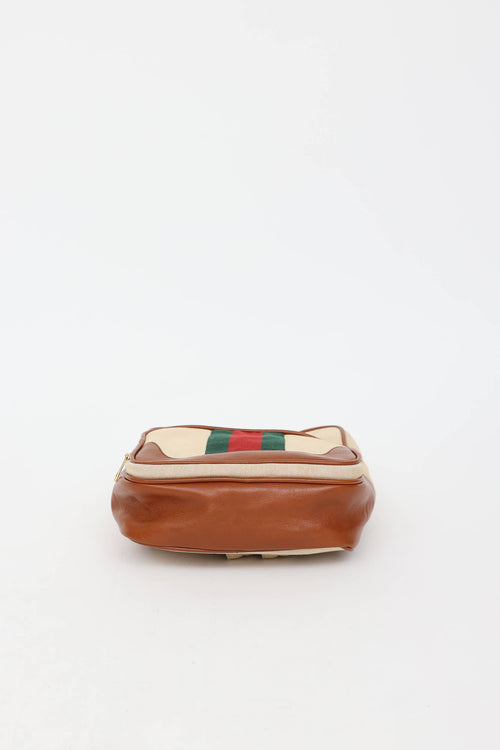 Gucci Canvas Webbed Backpack