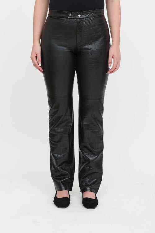 Ralph Lauren Black Label Leather Pants