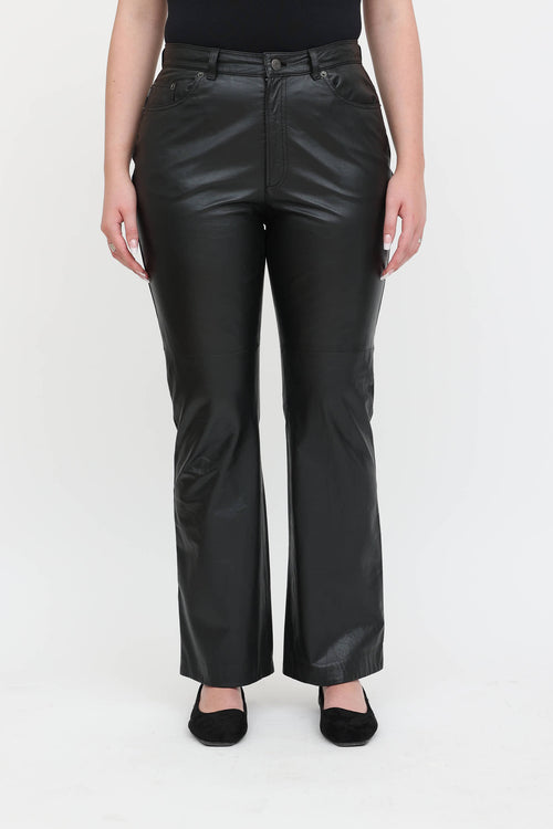 Ralph Lauren Leather Flare Pants