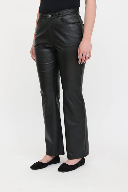 Ralph Lauren Leather Flare Pants