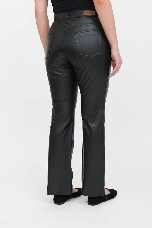 Ralph Lauren Leather Flare Pants