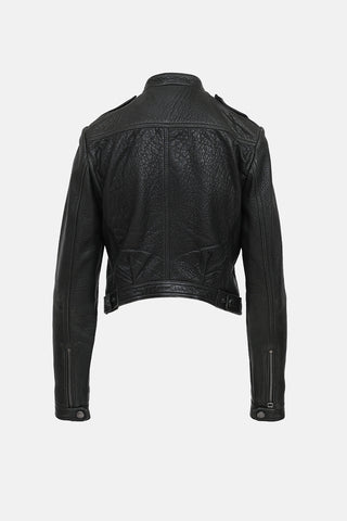 Burberry Brit Pebbled Leather Jacket