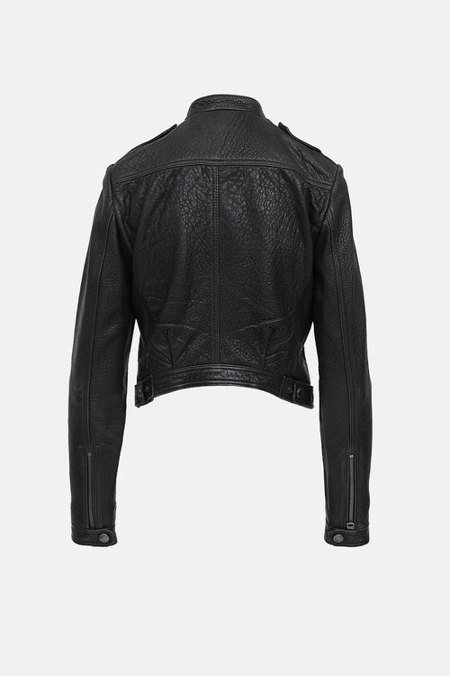 Burberry Brit Pebbled Leather Jacket